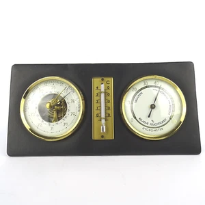 Vtg. Wetterstation, Hygrometer, Thermometer, Barometer, Deutschland, 1940-1950 - Picture 1 of 5