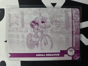 Placa de impresión magenta 1/1 Topps cromada de los Juegos Olímpicos Mohamed Lahna #136 2024 - Imagen 1 de 2