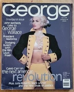 George Magazine Eröffnungsausgabe #1 1995 JFK John Kennedy Jr. Cindy Crawford NM/M - Bild 1 von 3