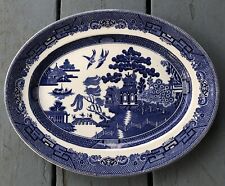 ~'~Very Rare!  Vintage Johnson Bros. England ~ Blue Willow Platter ~ England~'~