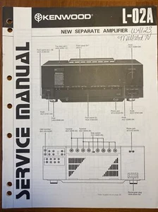 KENWOOD L-02A NEW SEPARATE AMPLIFIER ORIGINAL SERVICE REPAIR MANUAL - Picture 1 of 1