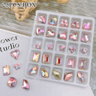 Nail Art Rhinestones Crystals Gems Beads Charm Pearl Glitter 3D Sequins Foil Set