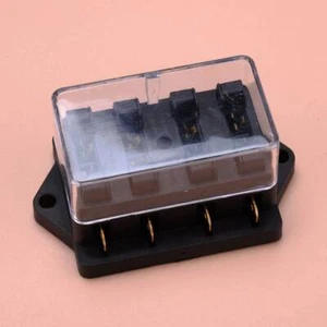 12V 24V 4 Way Car Truck Boat Fuse Box Fuse Holder Fit For ATO ATC Assy - Picture 1 of 5