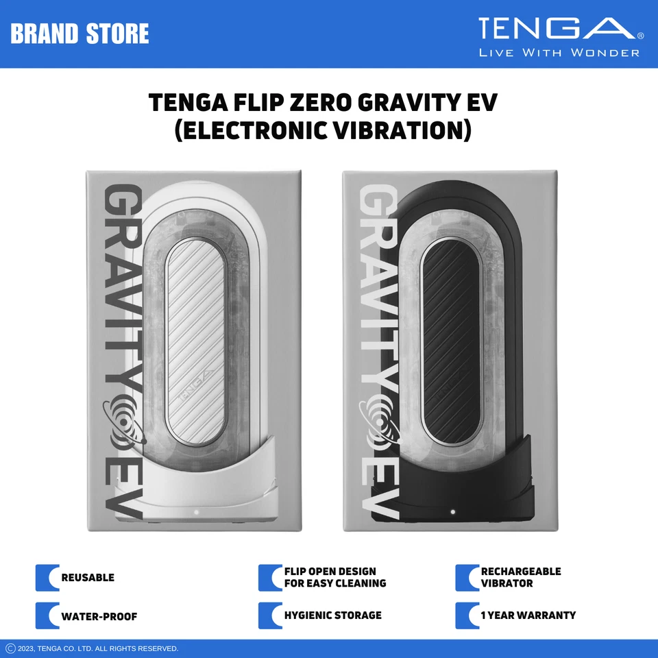 TENGA FLIP 0 (Zero) Electronic Vibration Reusable Male Masturbator/Stroker NIB - Image 1 of 4