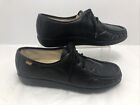 Sas Womens Handsewn Loafers Size 8.5 M  Black Leather Lace Up Oxfords Usa #n