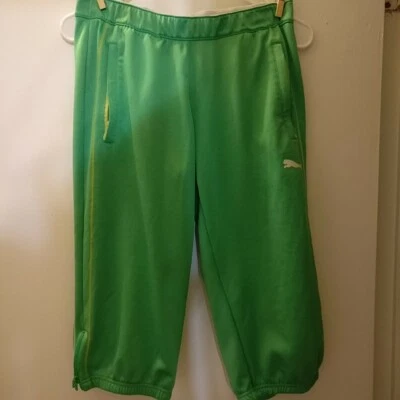 Puma Pantalones Cortos de Gimnasio Verde S Bolsillos con Cremallera Baja Elevación Entrenamiento Levantamiento de Pesas Correr Foto 1 de 4