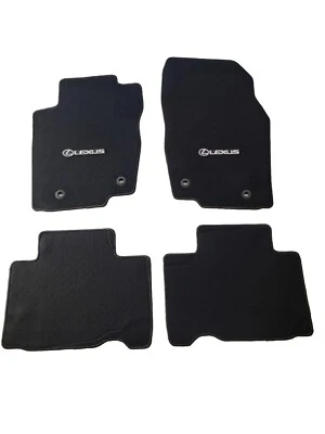 For 15-21 Lexus NX200t NX300 Floor Mats Carpet Nylon Black w/ Emablem - Image 1 of 4