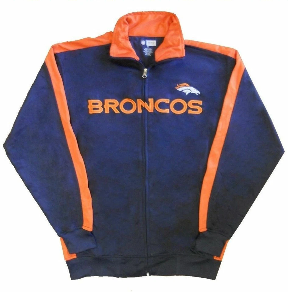 Chaqueta de pista para hombre Denver Broncos NFL End Zone cremallera completa tallas grandes y altas Foto 1 de 1