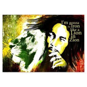 Vlies Fototapete Tapete Wandbild Bob Marley Lion in ZION Nr. H15_TV - Bild 1 von 16