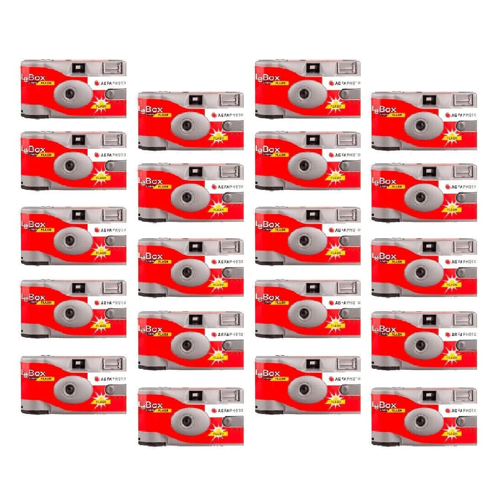 Agfa LeBox Single Use Disposable Camera  - 15 Pack - Ideal for weddings - Image 1 of 1