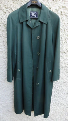 Abrigo Burberry Vintage Todo Lana Burella Impermeable Verde Mujer En muy buena condición Se adapta a un UK12 Foto 1 de 4