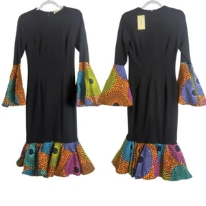 Women's African Fashion Ankara Print Dress Traditional Women's Size Small - Picture 1 of 10
