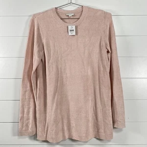 Maglione J. Jill donna medio rosa acqua di rose girocollo pullover maglia manica lunga - Foto 1 di 12