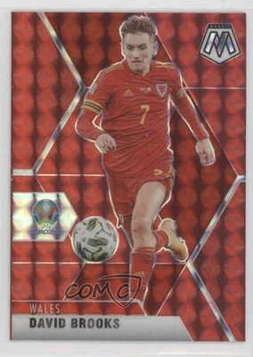2021 Panini Mosaic UEFA Euro 2020 Red Mosaic Prizm David Brooks #195 - Image 1 of 2