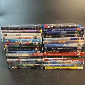 30 Children’s Family Animated Disney Pixar DVD Lot Kids Cartoon Mickey UP Bambi - Picture 1 of 15