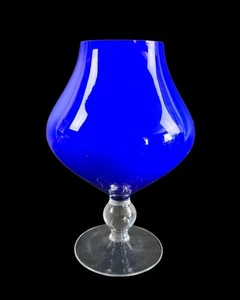 Jarrón copa de vidrio opalino Empoli Mid Century - 19 cm - Imagen 1 de 3