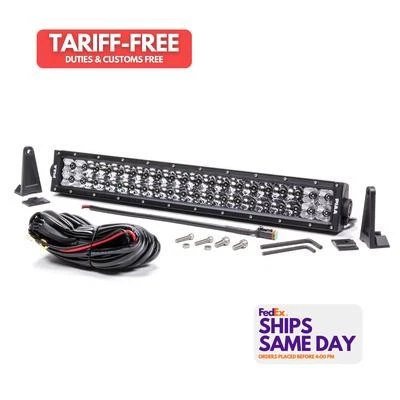 Piaa 26-06120, One Quad Series 20in Dual Row LED Light Bar Combo Black Aluminum  - Image 1 of 4