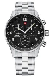 Swiss Military by Chrono SM34012.01 Herrenuhr Chronograph mit Edelstahlband 5 AT - Bild 1 von 4