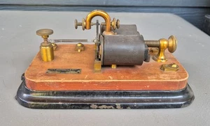 JH Bunnell Telegraph Relay Type 2-3 150 OHMS Landline Telegraph Relay - Zdjęcie 1 z 7