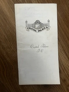 Crystal Palace Vs Manchester United 1971 Programme Inc. Season Ticket App Form - Picture 1 of 3