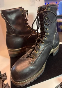 Similar To Boots In Ad Photo Carolina Leather Work Boot Size: 11 Steel Toe - Picture 1 of 13