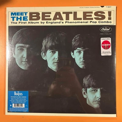 The Beatles - Meet The Beatles (12" Opaque Blue Vinyl) New and Sealed Foto 1 de 2