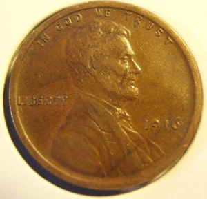 1916 P Lincoln Cent, früher Weizencent (16PEM3) KOSTENLOSER VERSAND - Bild 1 von 4