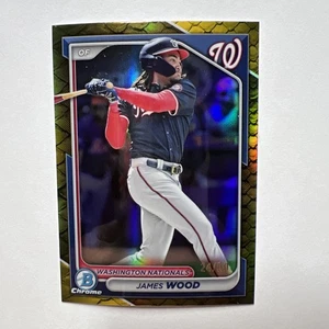 2024 Bowman Chrome - Prospects James Wood #BCP-216 Gold Reptilian Refractor /50 - Bild 1 von 3