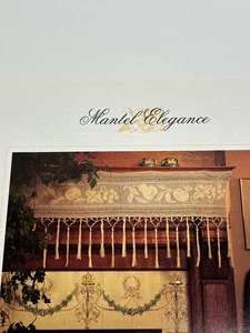 Mantel Elegance Crochet Pattern Book Pages Size 30 Cotton 9½x64½" - Picture 1 of 3