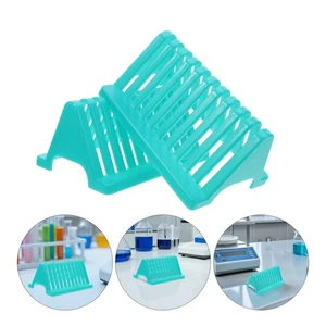 Soporte de diapositivas para microscopio 2 piezas: soporte de secado de laboratorio - almacenamiento de diapositivas de plástico - Imagen 1 de 12