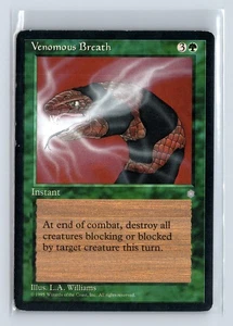VENOMOUS BREATH – MTG Magic the Gathering Card – Ice Age – Uncommon - Picture 1 of 6