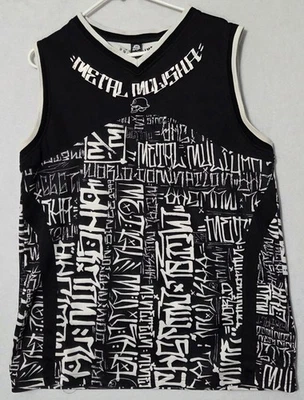 Vintage Y2K Metal Mulisha Jersey Tank Top Mens sz XL Black Motorcycle Skull  427 - Image 1 of 4