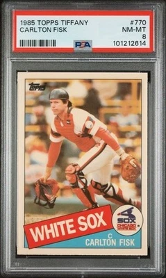 1985 Topps Tiffany #770 Carlton Fisk - PSA 8 - Image 1 of 2