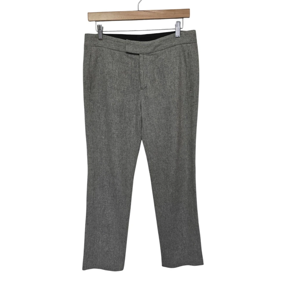 Rag & Bone Women's Wool Dress Pants Straight Leg Ankle Length Charcoal Size 4 - Image 1 of 4