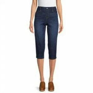 Time and Tru Womens Capri Pants Denim 21" Inseam Dark Wash Size XS - Picture 1 of 6