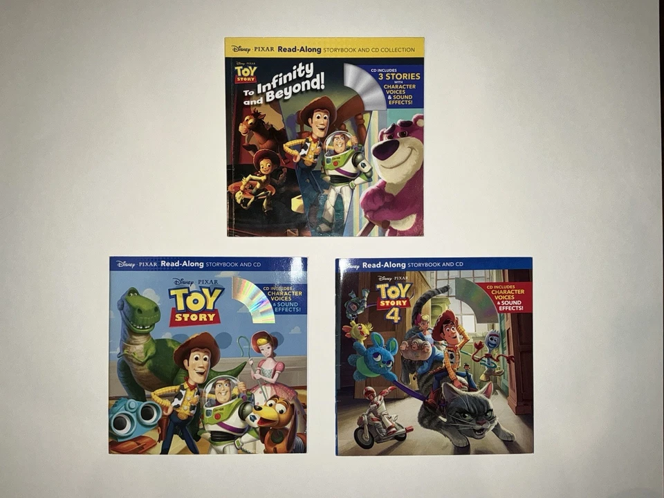 Disney Pixar Read-Along Storybook and CD Toy Story Collection! Foto 1 de 1