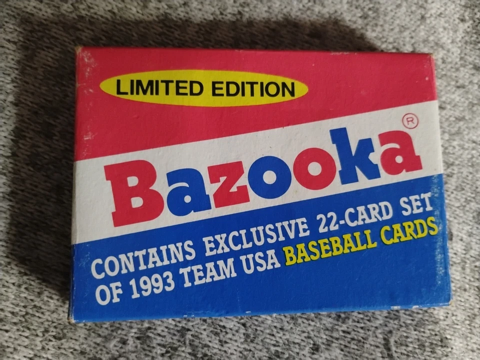 NUNCA ABERTO 1993 Bazooka Team USA Baseball 22 conjunto de cartões e cartão Todd Helton - Imagem 1 de 4