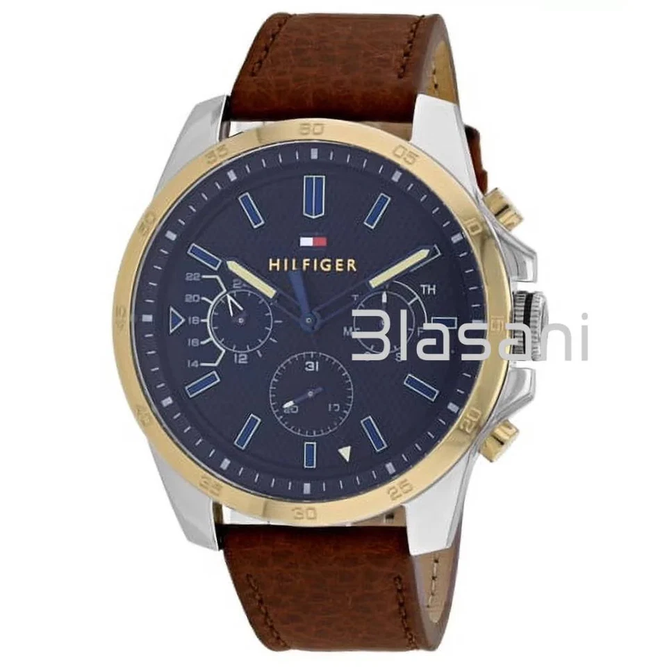 Tommy Hilfiger Decker Mens Analog Casual Brown Band 1791561 885997291071