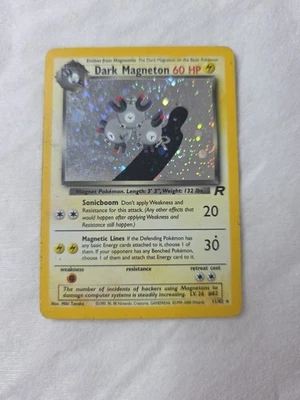 Pokémon TCG Dark Magneton Team Rocket 11/82 Holo Unlimited Holo Rare — 第 1/4 张图片