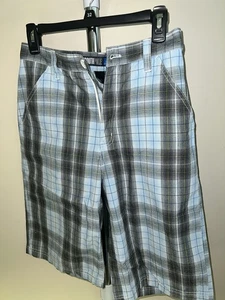 Vintage South Pole Youth Plaid Shorts Polyester Size 16 - Picture 1 of 3