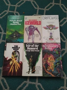 6 Vtg Sci-fi Paperbacks Various Authors  Driftglass - Foto 1 di 6