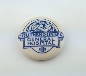 SELTENES VINTAGE CELLULOID & ZINN SOUTHEND-ON-SEA GENERAL HOSPITAL ABZEICHEN um 1930 - Bild 1 von 4