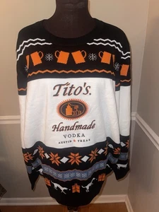 Tito's Handmade Vodka Mens XL Ugly Christmas Sweater New Never Worn - Picture 1 of 5