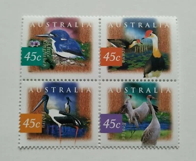 1997 Australia Wetland Birds 4v Stamps (block) 澳洲湿地鸟类邮票4全 (Lot A) - Image 1 of 2