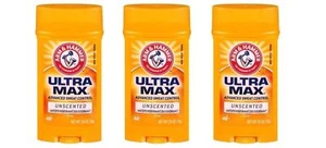 BL Arm & Hammer Deodorant 2.6oz Solid Ultra Max Unscented *Three Pack* - Picture 1 of 1