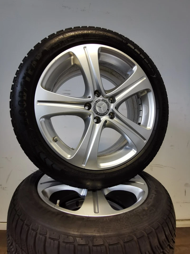 4 Winterreifen 245 45 R18 Mercedes E Klasse W213 S213 18" Alufelgen Winterräder - Bild 1 von 4