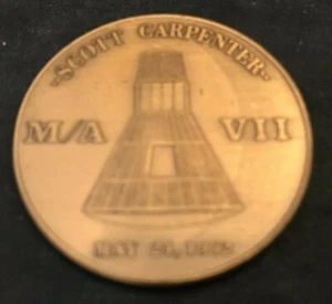 Project Mercury Scott Carpenter M/A VII Coin - Bild 1 von 2
