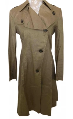 Theory Linen Trench Coat - Small - Image 1 of 4