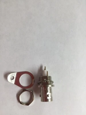 BJ77 RF Triaxial-BNC Connector, Female, Panel Mount, Board Mount, Solder - Image 1 of 2