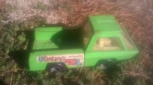 Vintage 1960’s Structo Green Pressed Steel Trail Baby Toy Truck Car - Picture 1 of 12